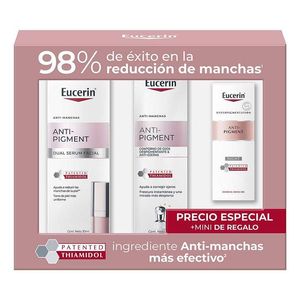 Pack Eucerin Anti-Pigment Dual Serum Facial 30 ml + Crema Anti Ojeras 15 ml + Crema Facial de Noche 20 ml